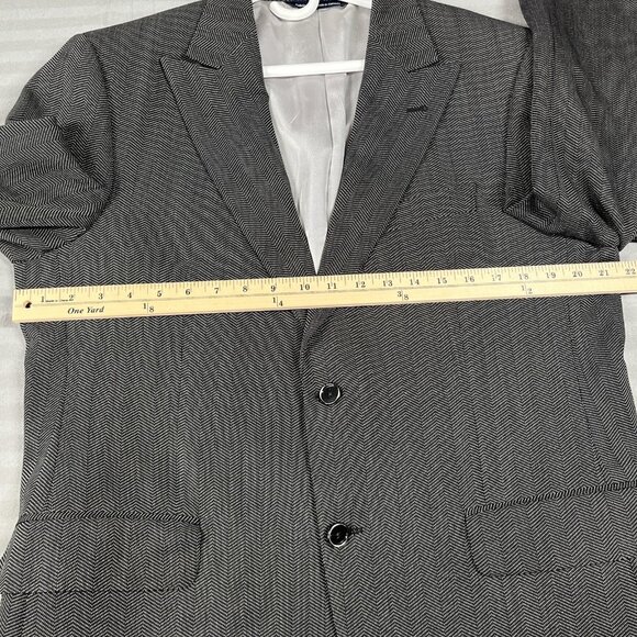 Coppley Blazer Mens 41R Wool Herringbone Sport Coat Jacket Made in Canada Union - Picture 10 of 14